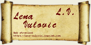 Lena Vulović vizit kartica